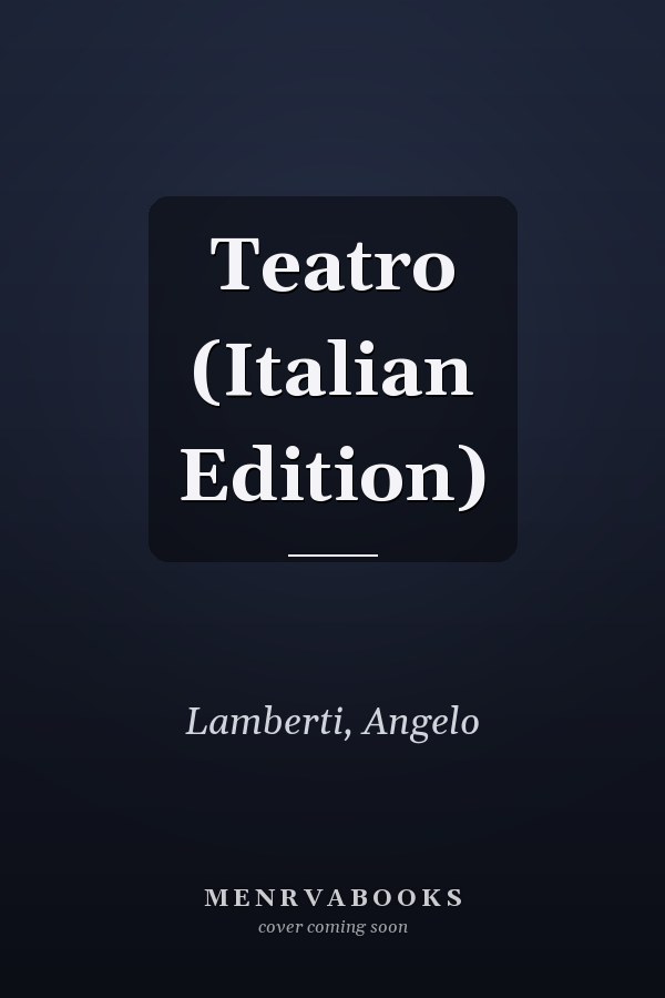 Teatro (Italian Edition)