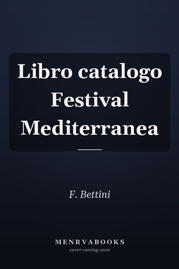 Libro catalogo Festival Mediterranea