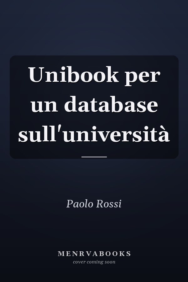 Unibook per un database sull'università