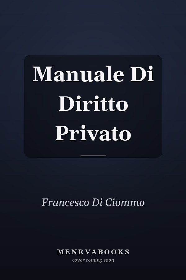 Manuale Di Diritto Privato