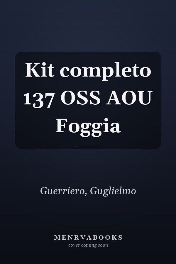 Kit completo 137 OSS AOU Foggia