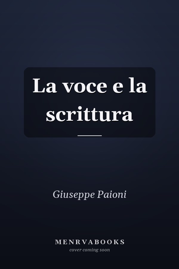 La voce e la scrittura