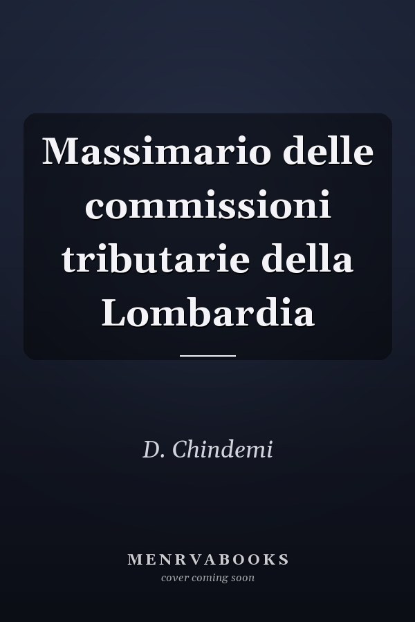 Massimario delle commissioni tributarie della Lombardia