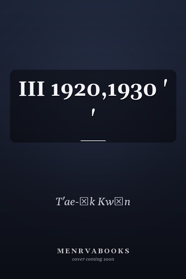      III 1920,1930 ' '    