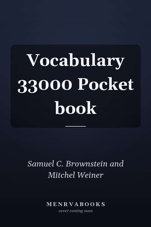 Vocabulary 33000 Pocket book