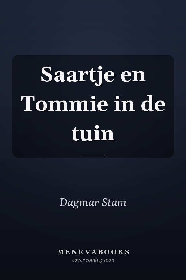 Saartje en Tommie in de tuin