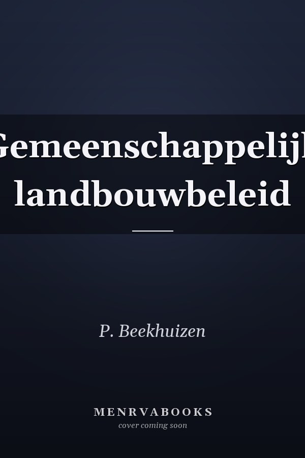 Gemeenschappelijk landbouwbeleid