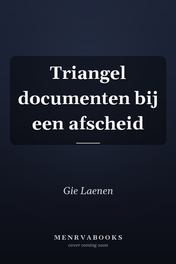 Triangel documenten bij een afscheid
