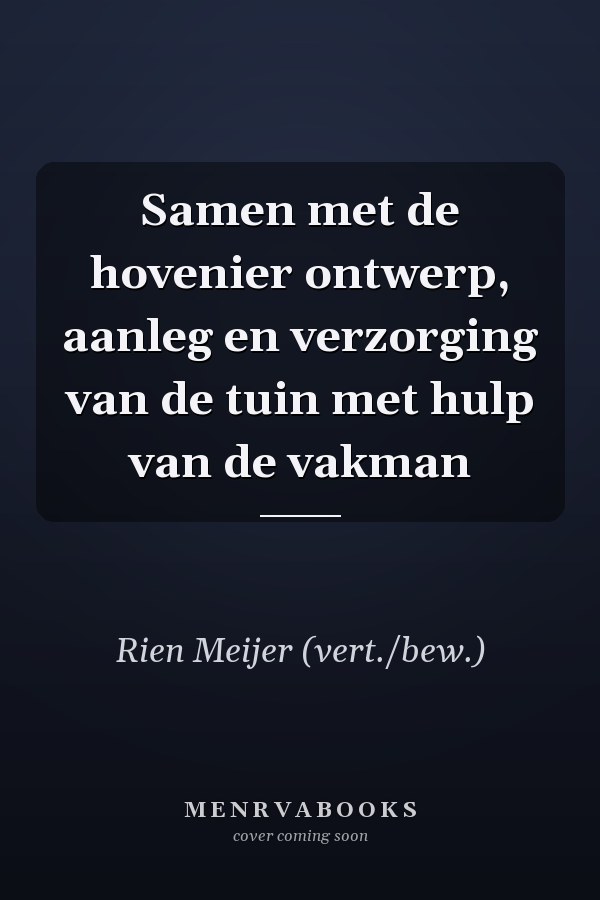 Samen met de hovenier ontwerp, aanleg en verzorging van de tuin met hulp van de vakman