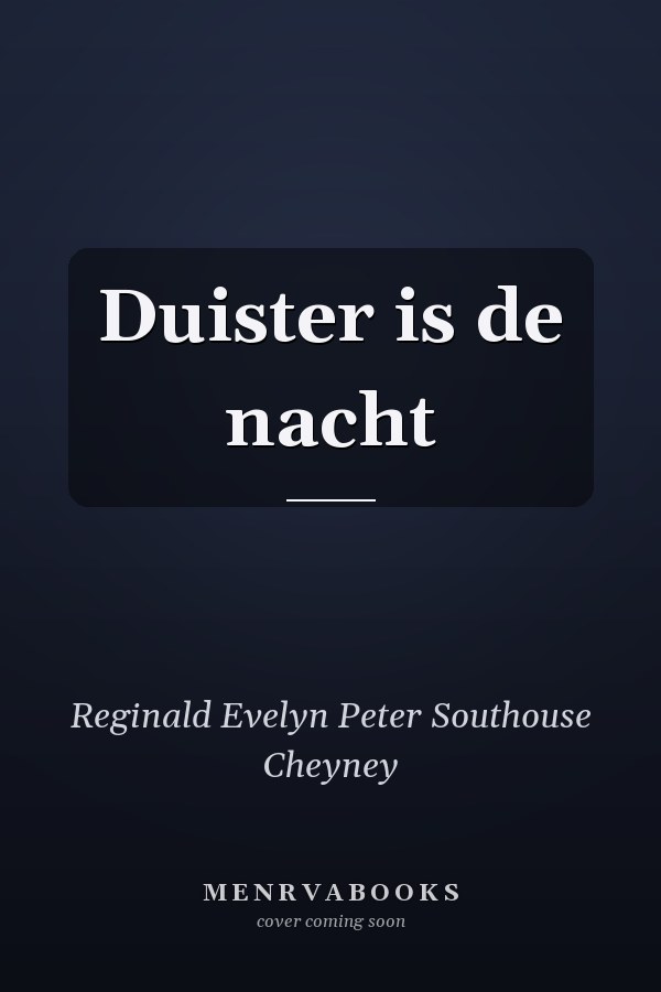 Duister is de nacht