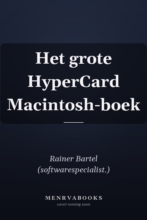 Het grote HyperCard Macintosh-boek