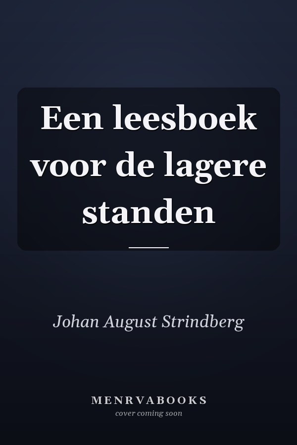 Een leesboek voor de lagere standen