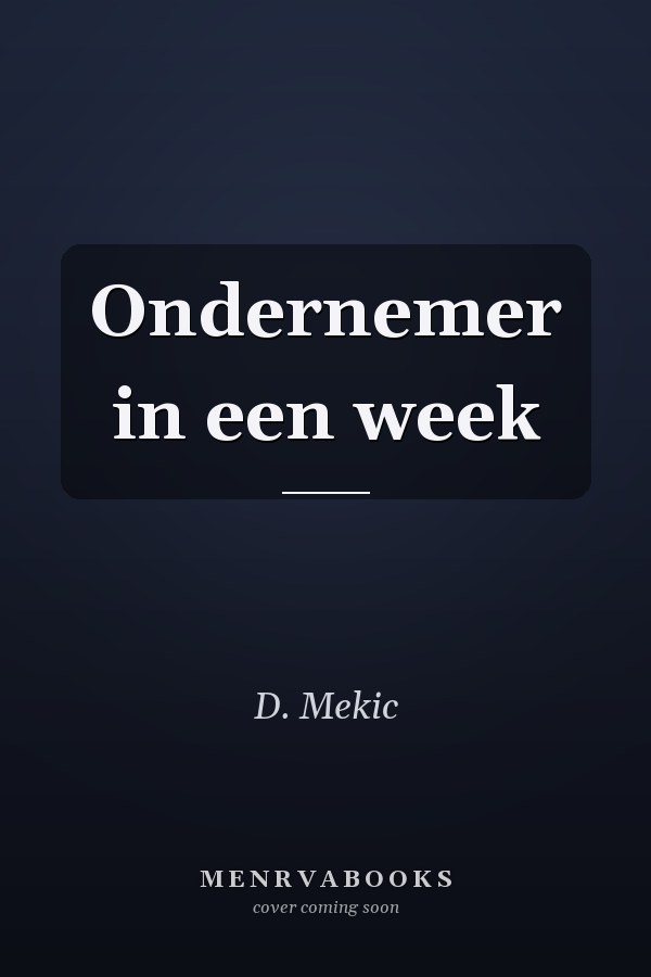 Ondernemer in een week