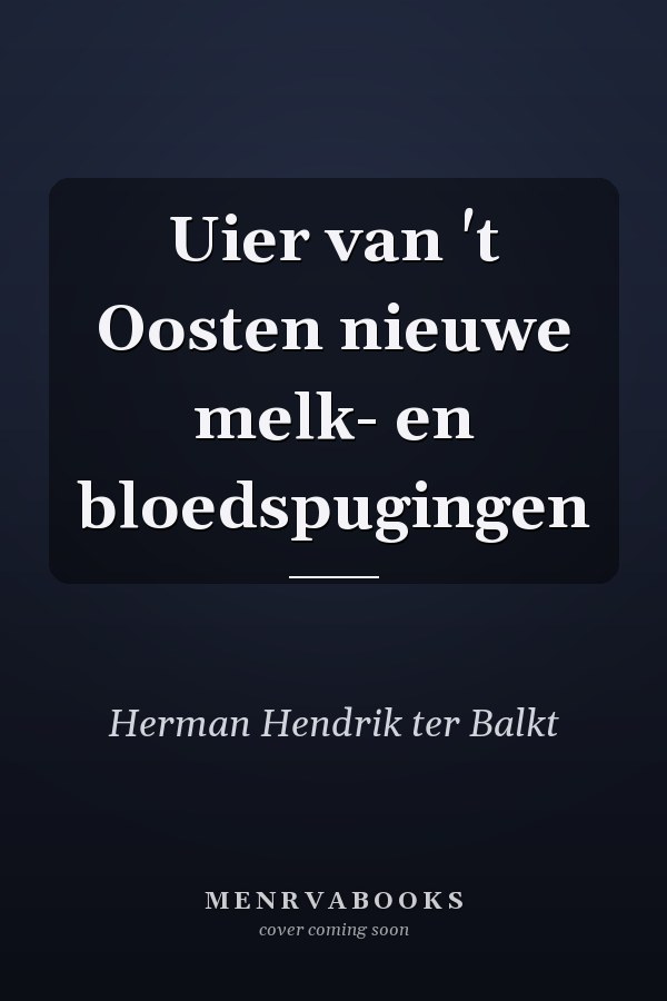 Uier van 't Oosten nieuwe melk- en bloedspugingen