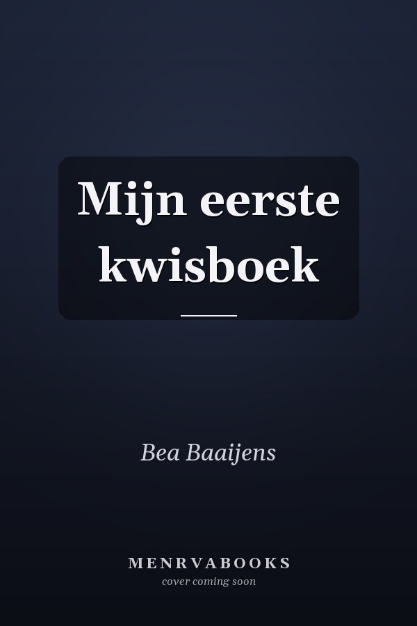 Mijn eerste kwisboek