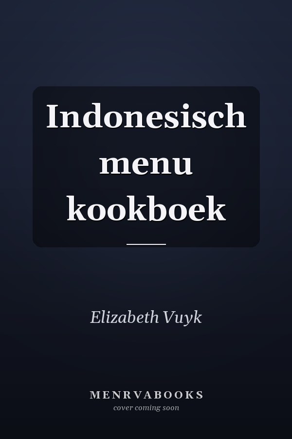 Indonesisch menu kookboek