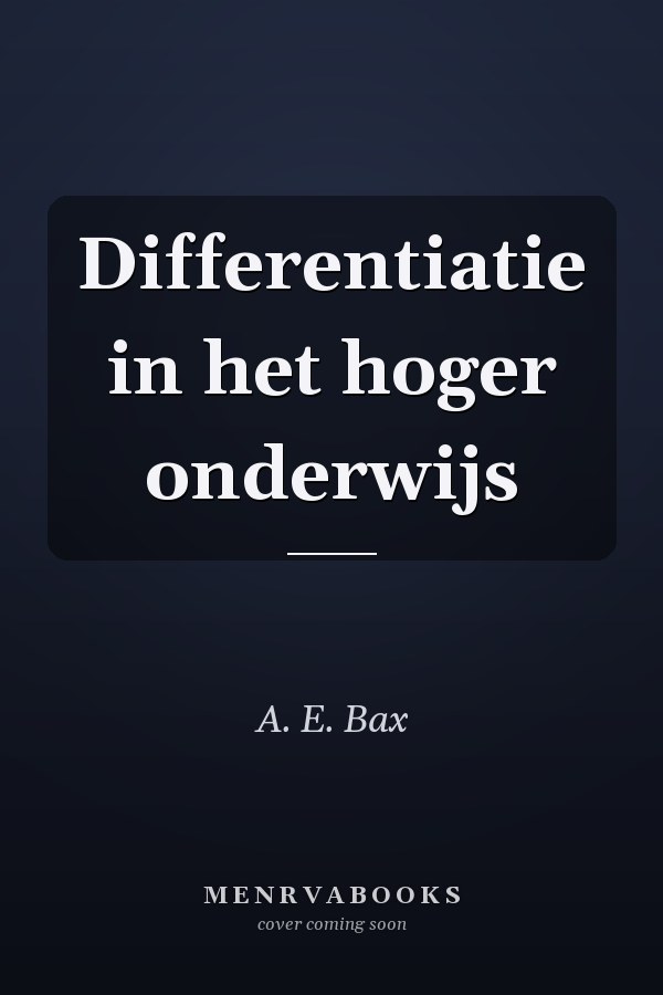 Differentiatie in het hoger onderwijs