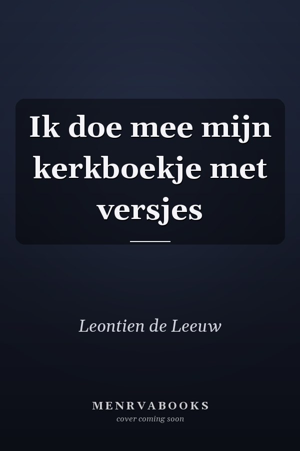 Ik doe mee mijn kerkboekje met versjes
