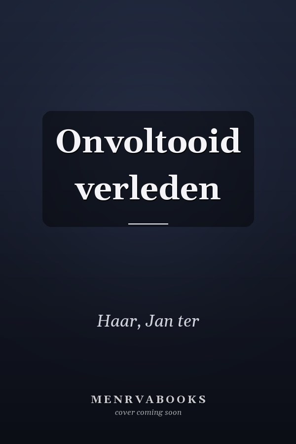 Onvoltooid verleden
