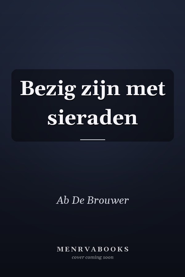 Bezig zijn met sieraden