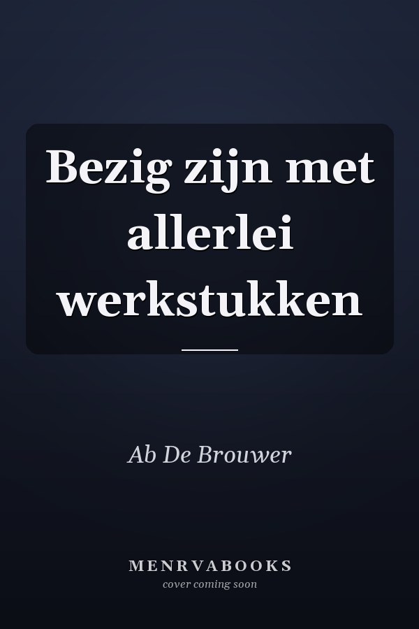 Bezig zijn met allerlei werkstukken