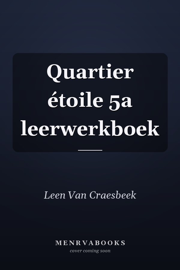 Quartier étoile 5a leerwerkboek