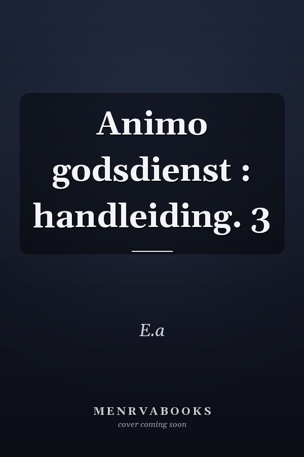 Animo godsdienst : handleiding. 3