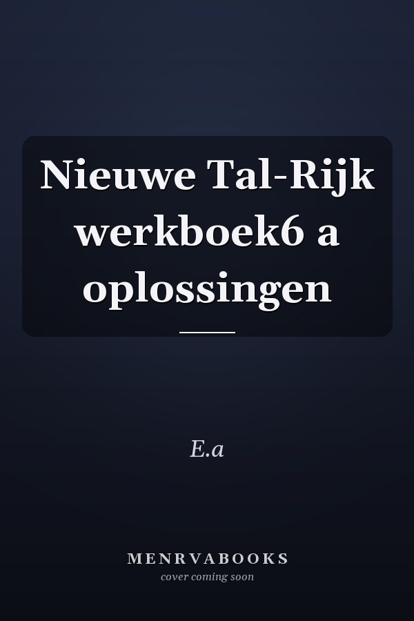 Nieuwe Tal-Rijk werkboek6 a oplossingen