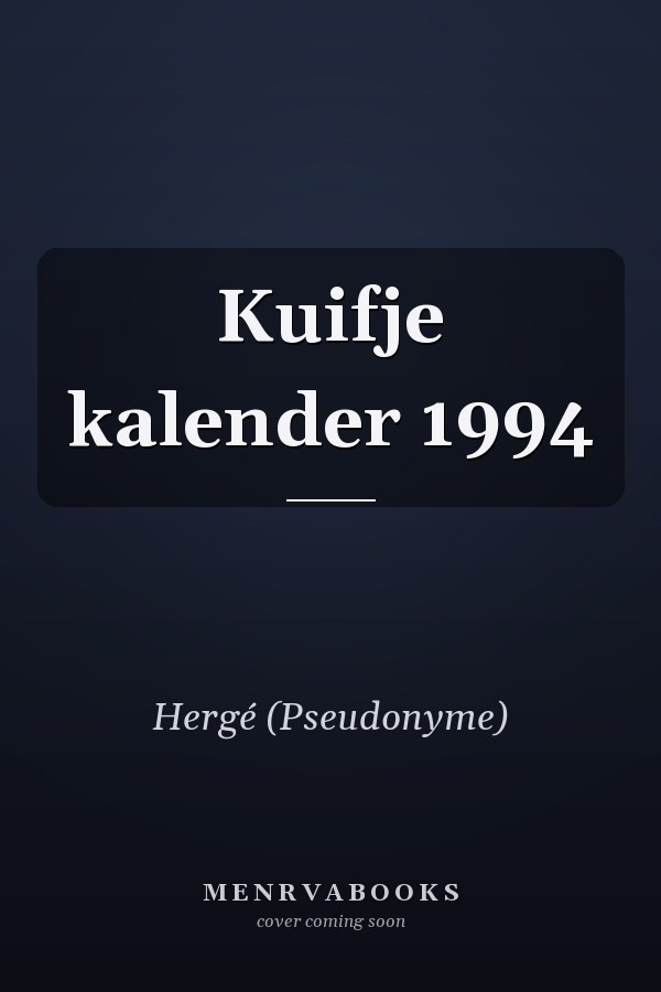 Kuifje kalender 1994