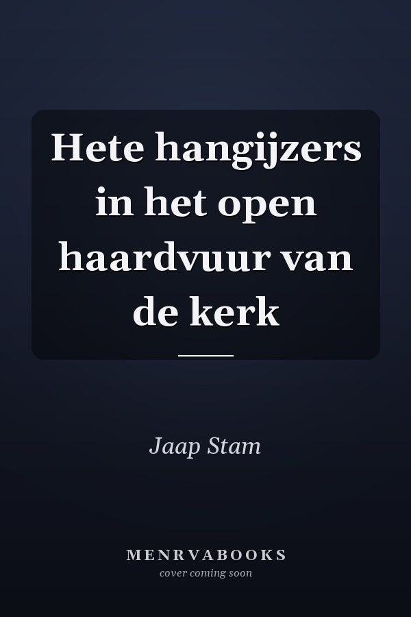 Hete hangijzers in het open haardvuur van de kerk
