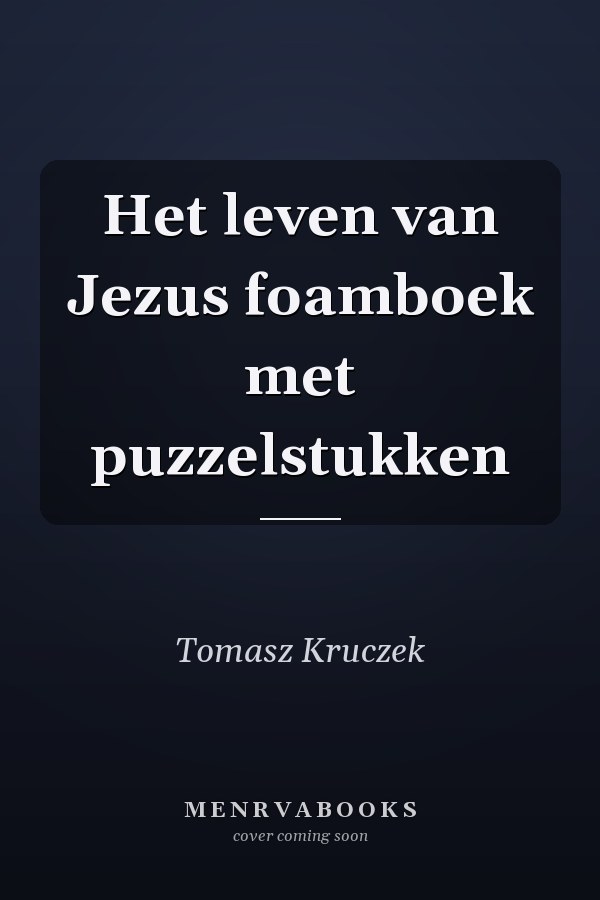 Het leven van Jezus foamboek met puzzelstukken