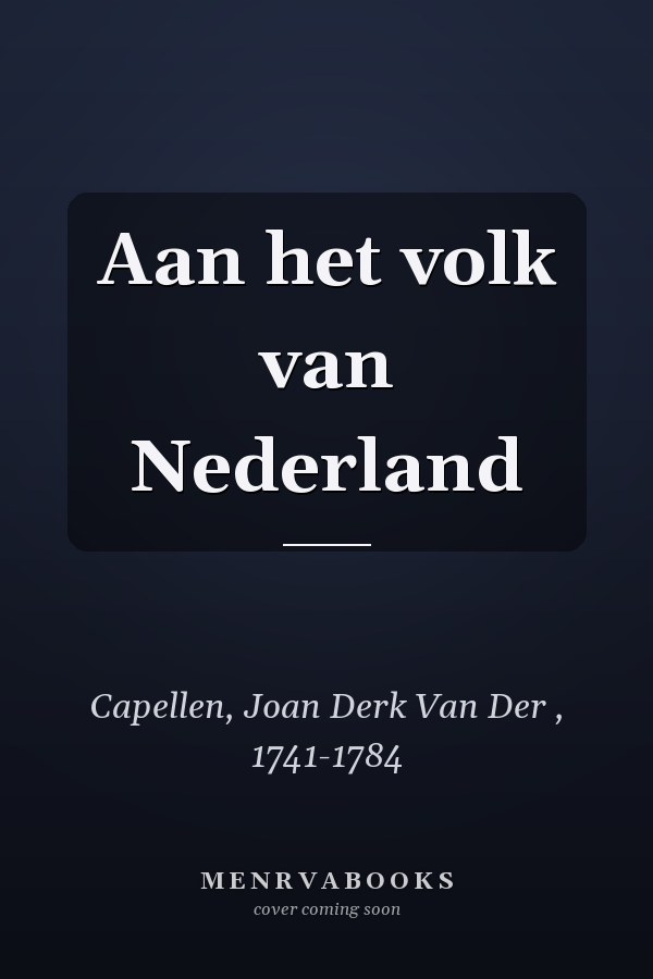 Aan het volk van Nederland