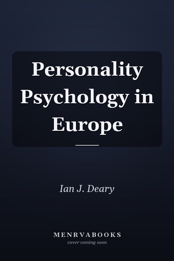 Personality Psychology in Europe