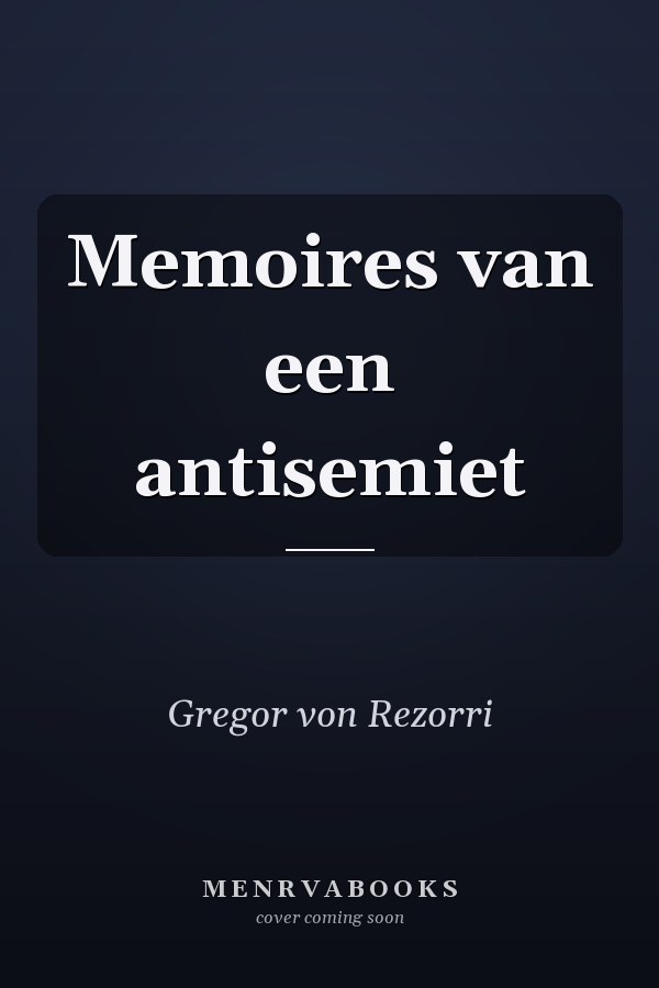 Memoires van een antisemiet