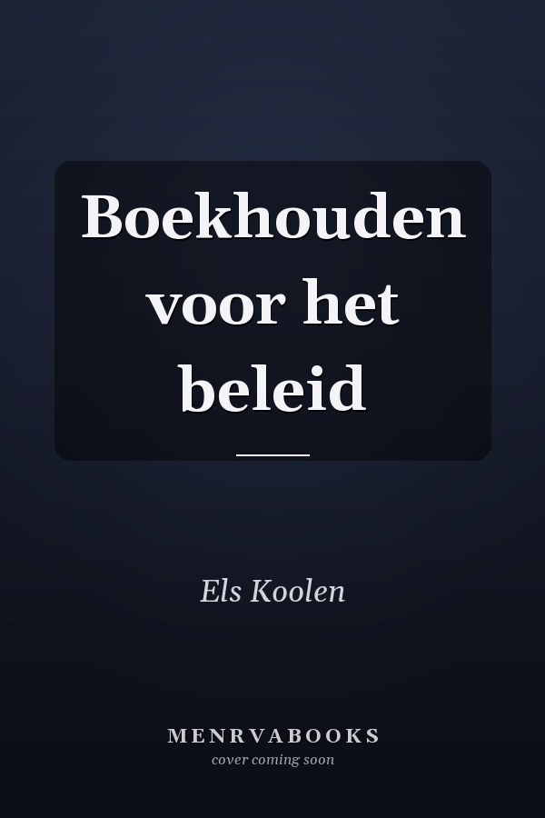 Boekhouden voor het beleid