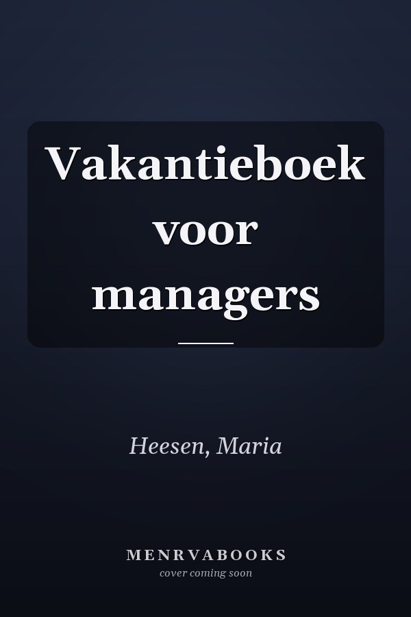 Vakantieboek voor managers