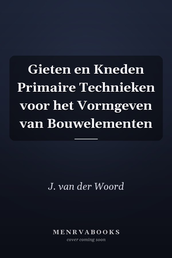 Gieten en Kneden Primaire Technieken voor het Vormgeven van Bouwelementen