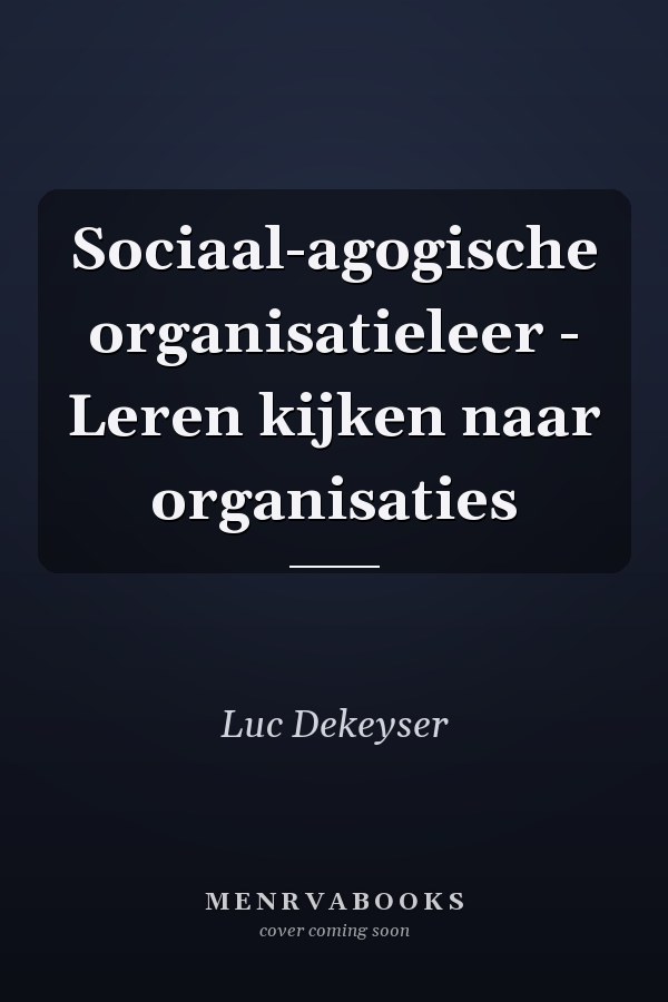 Sociaal-agogische organisatieleer - Leren kijken naar organisaties
