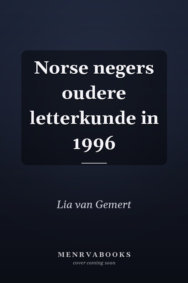 Norse negers oudere letterkunde in 1996