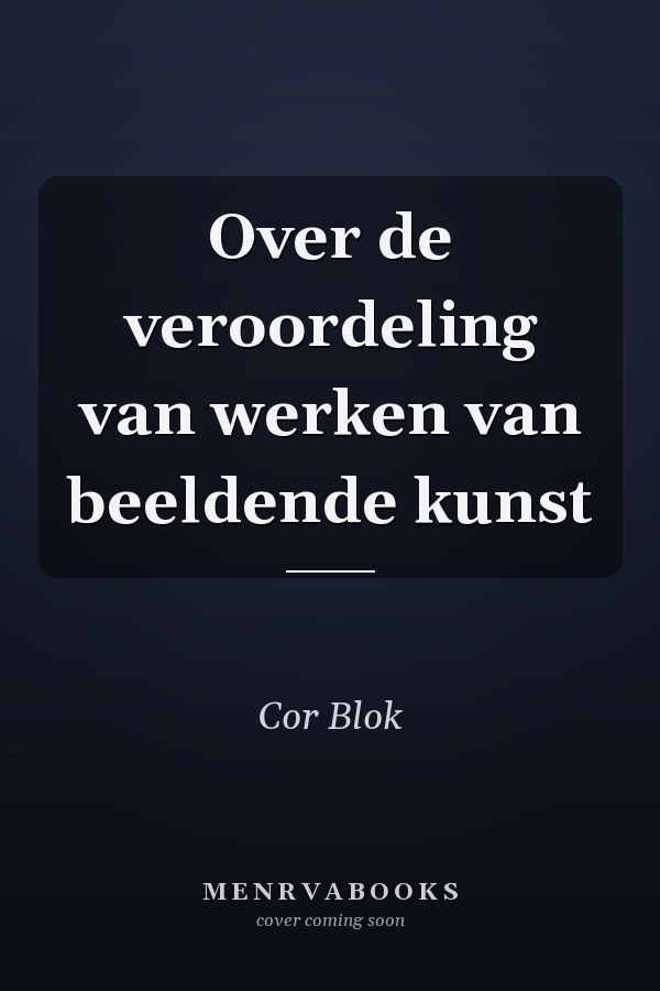 Over de veroordeling van werken van beeldende kunst