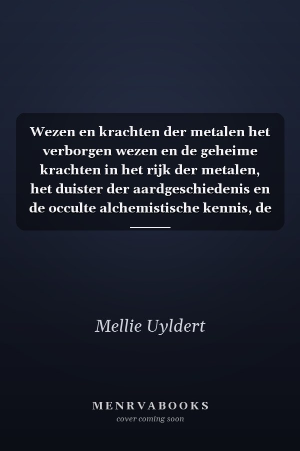 Wezen en krachten der metalen het verborgen wezen en de geheime krachten in het rijk der metalen, het duister der aardgeschiedenis en de occulte alchemistische kennis, de samenhang van het rijk der metalen met andere natuurrijken en de invloed ervan op de menselijke kultuur en techniek, de rol van het metaal in mythen en volksgeloof, in symboliek, magie, astrologie en geneeskunde