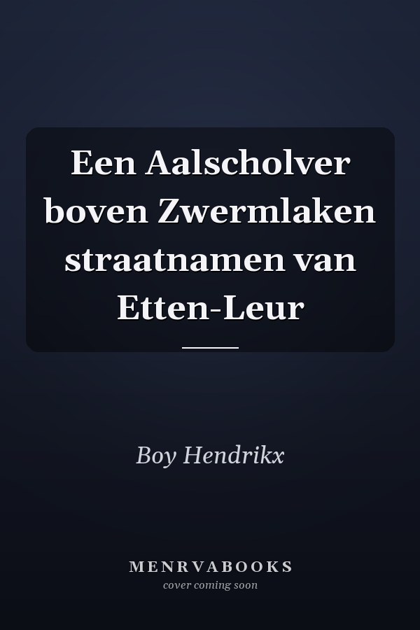 Een Aalscholver boven Zwermlaken straatnamen van Etten-Leur