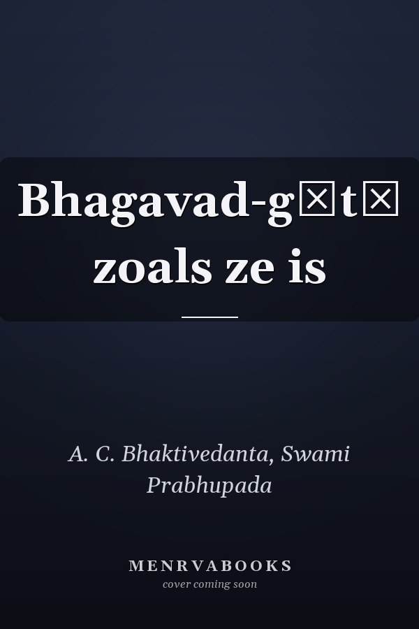 Bhagavad-gītā zoals ze is