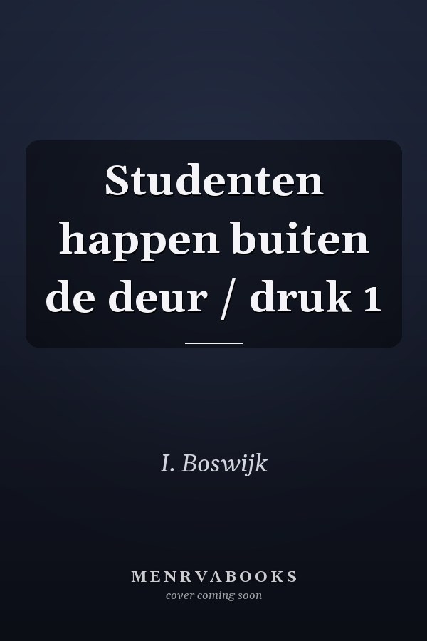 Studenten happen buiten de deur / druk 1