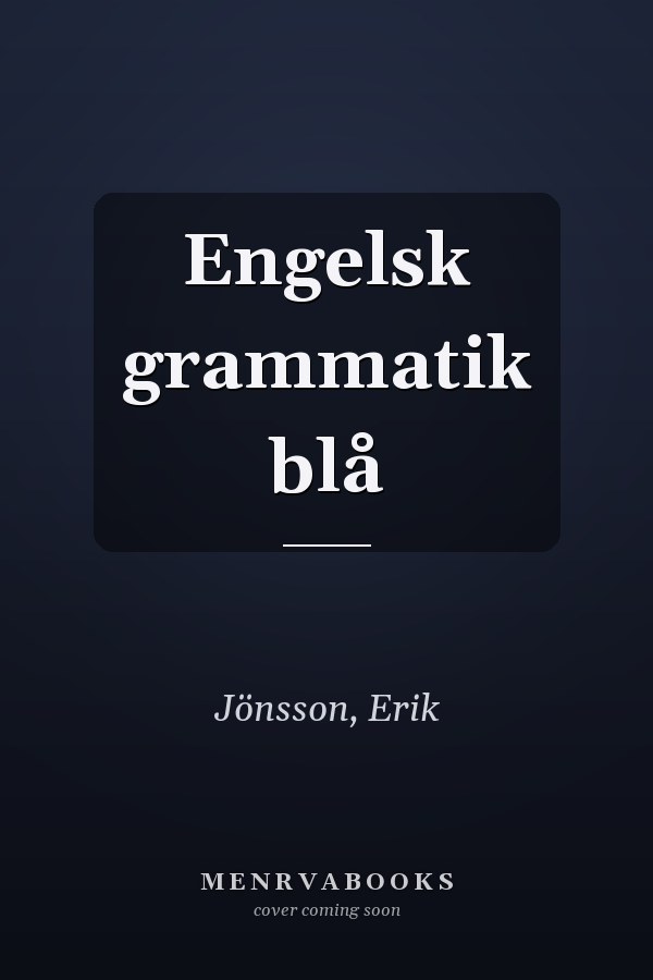 Engelsk grammatik blå