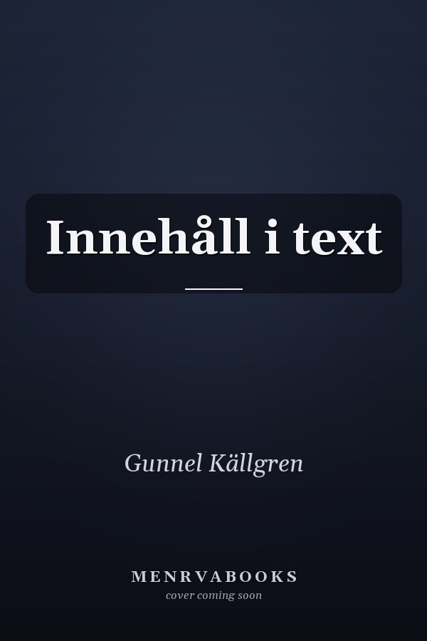 Innehåll i text