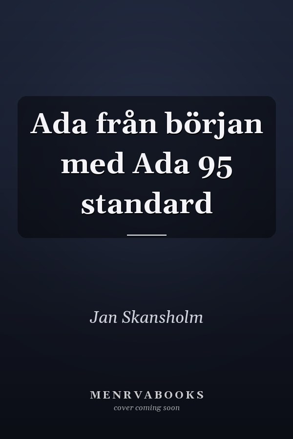 Ada från början med Ada 95 standard