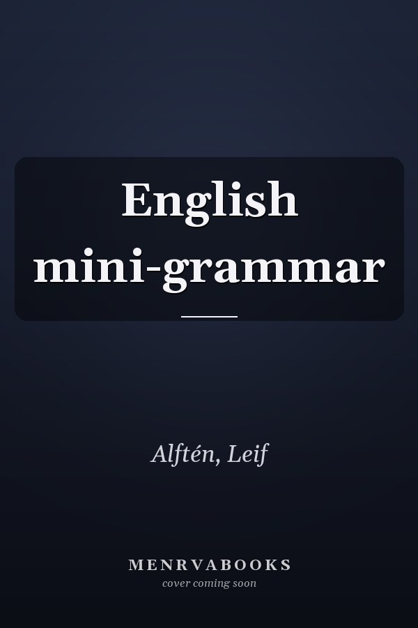 English mini-grammar