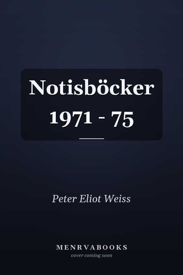 Notisböcker 1971 - 75