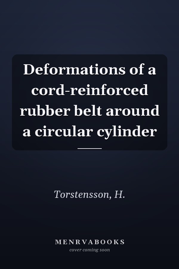 Deformations of a cord-reinforced rubber belt around a circular cylinder